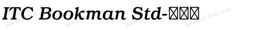 ITC Bookman Std字体转换